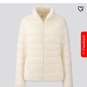 UNIQLO ultra light down coat/puff coat S offwhite